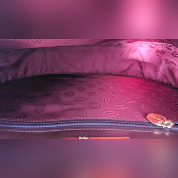 Cartier, Must de Cartier Burgundy Shoulder/ Sling saddle Bag - Picture 11 of 16